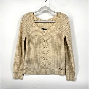 Abercrombie &‎ Fitch Pullover Knit Sweater Size M V-Neck Preppy Y2K Academia